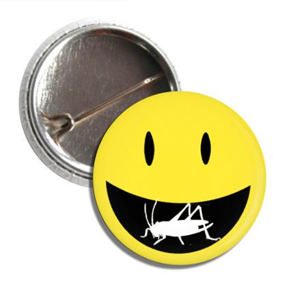 1" Button: HAPPY FACE