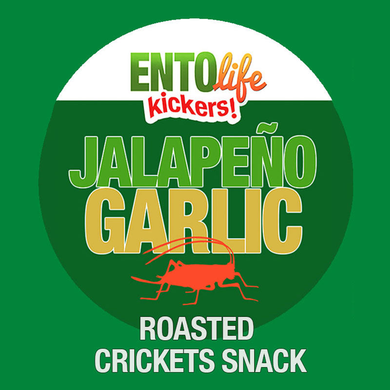 Mini-Kickers Jalapeno Garlic Flavored Cricket Snack