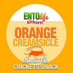 Mini-Kickers Orange Creamsicle Flavored Cricket Snack
