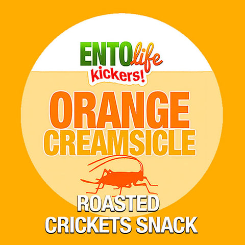 Mini-Kickers Orange Creamsicle Flavored Cricket Snack