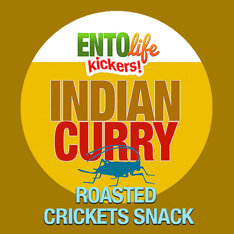 Mini-Kickers Indian Curry Flavored Cricket Snack