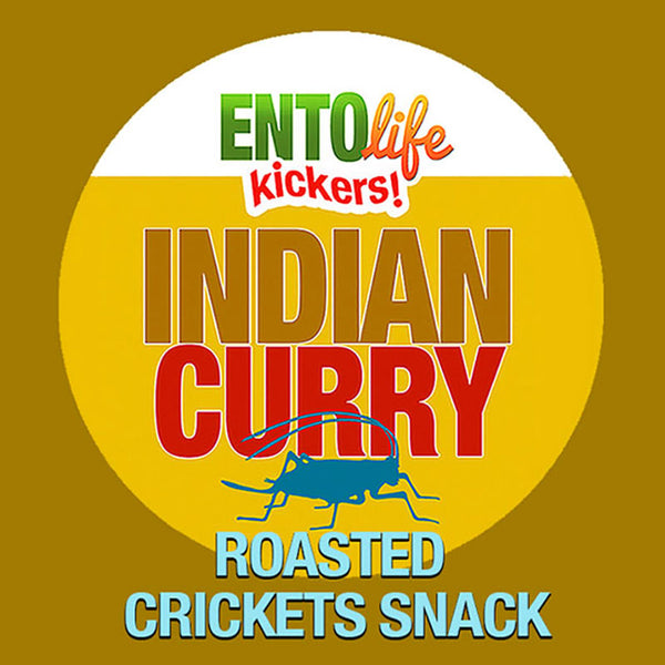 Mini-Kickers Indian Curry Flavored Cricket Snack