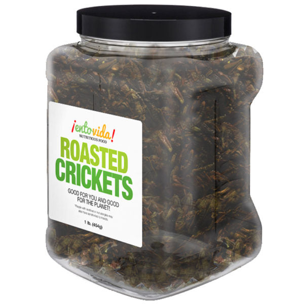 One Pound of Whole Roasted Crickets | Edible Insects | Bugs You Can Eat | Raised for Human Consumption