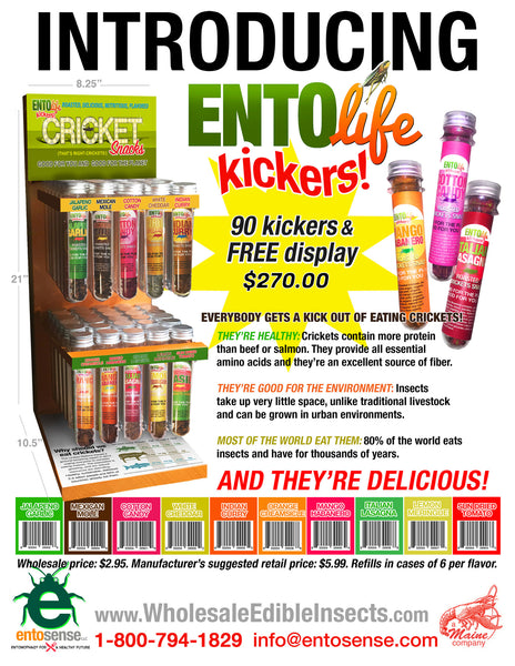 Mini-Kickers Flavored Whole Roasted Cricket Snack