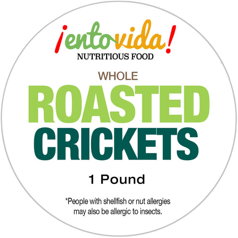 One Pound of Whole Roasted Crickets | Edible Insects | Bugs You Can Eat | Raised for Human Consumption