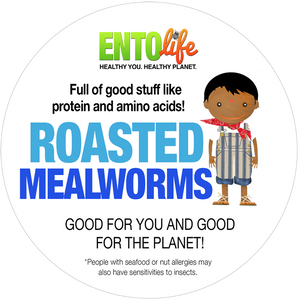 Whole Roasted Mealworms - 1 Pound