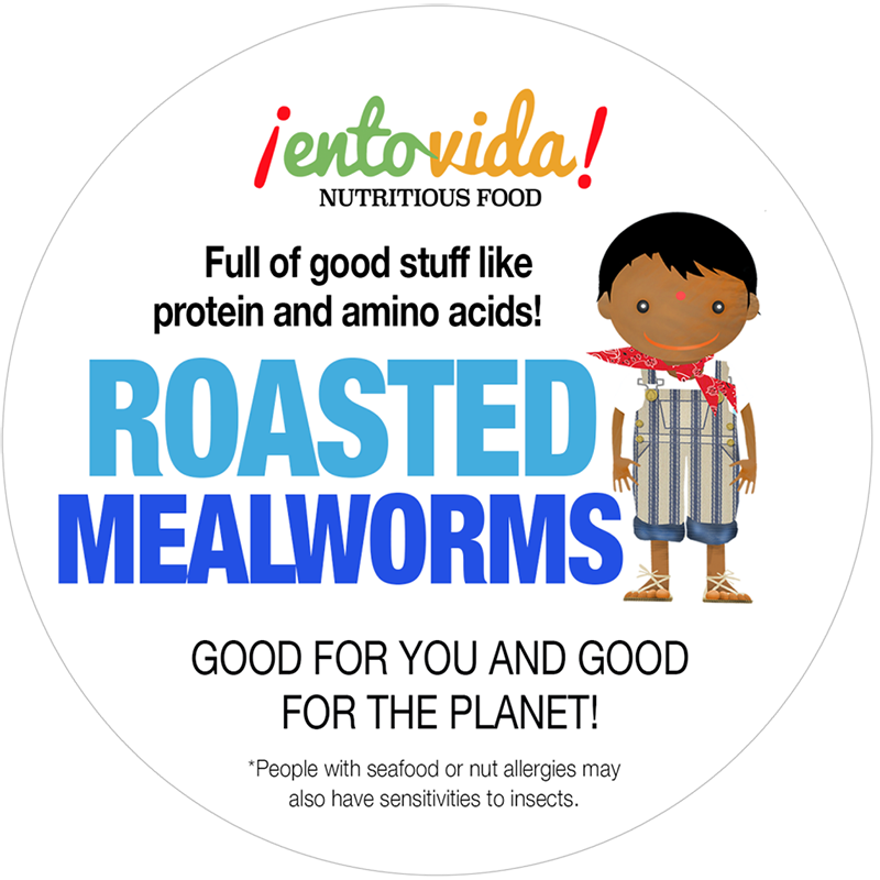 Whole Roasted Mealworms - 2 Ounces