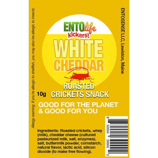 Mini-Kickers White Cheddar Flavored Cricket Snack